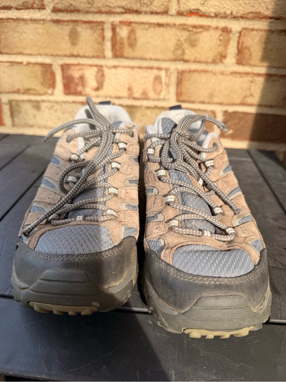 Merrell Women's Tan and Gray Hiking Ankle Boots